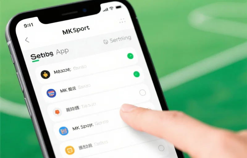 MK体育App设置界面的截图，用户正在选择不同类型的赛事推送选项，界面简洁直观